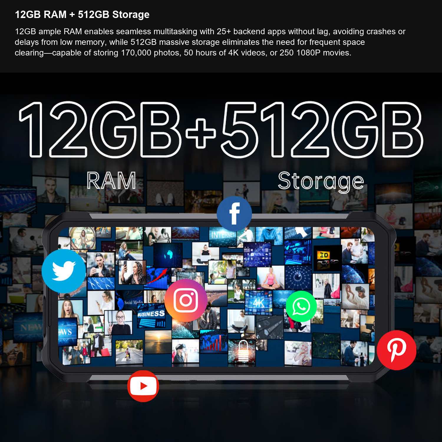 8849 Hike 12GB RAM + 512GB Storage
