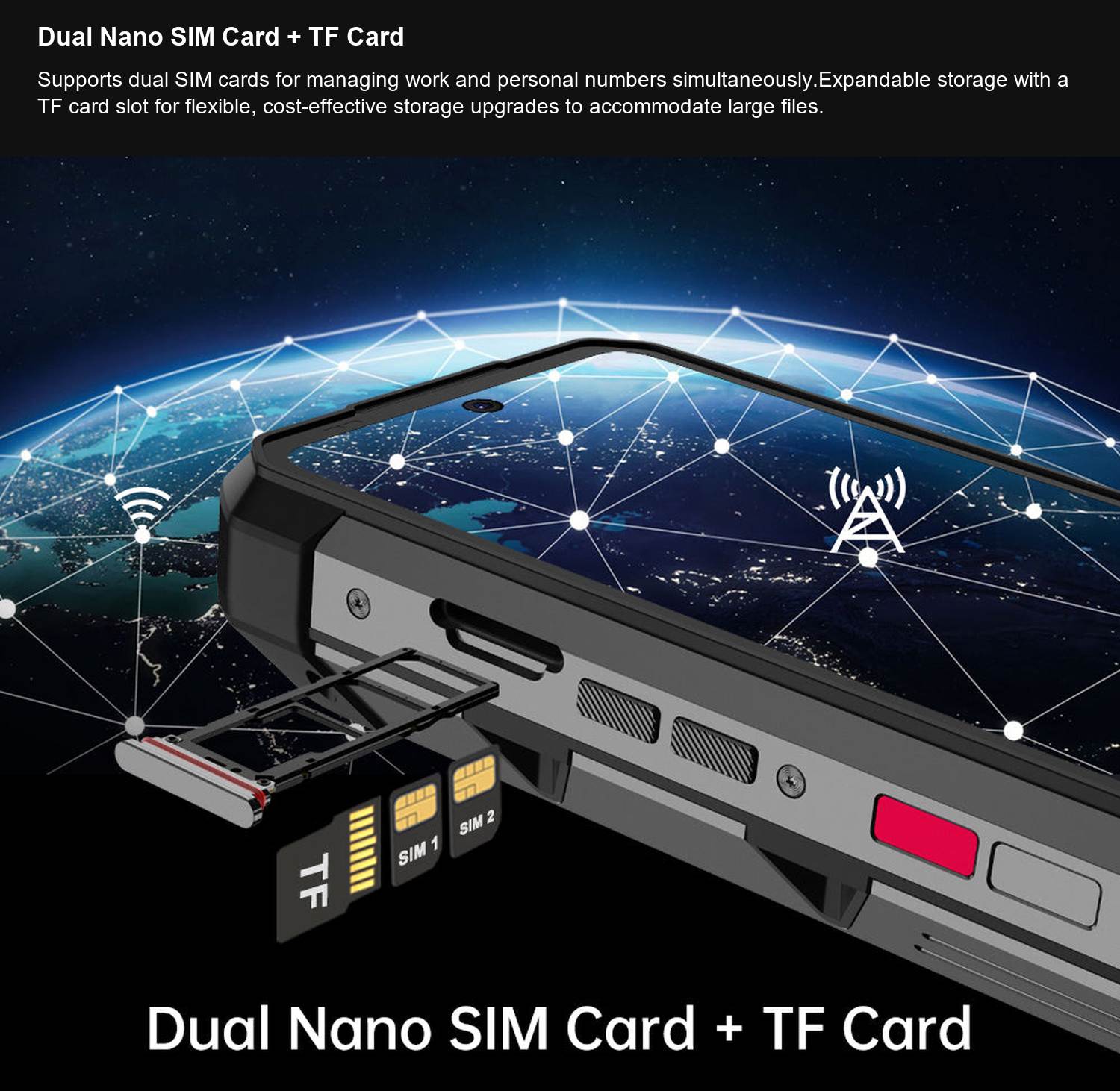 Hike Dual Nano SIM Card + TF Card