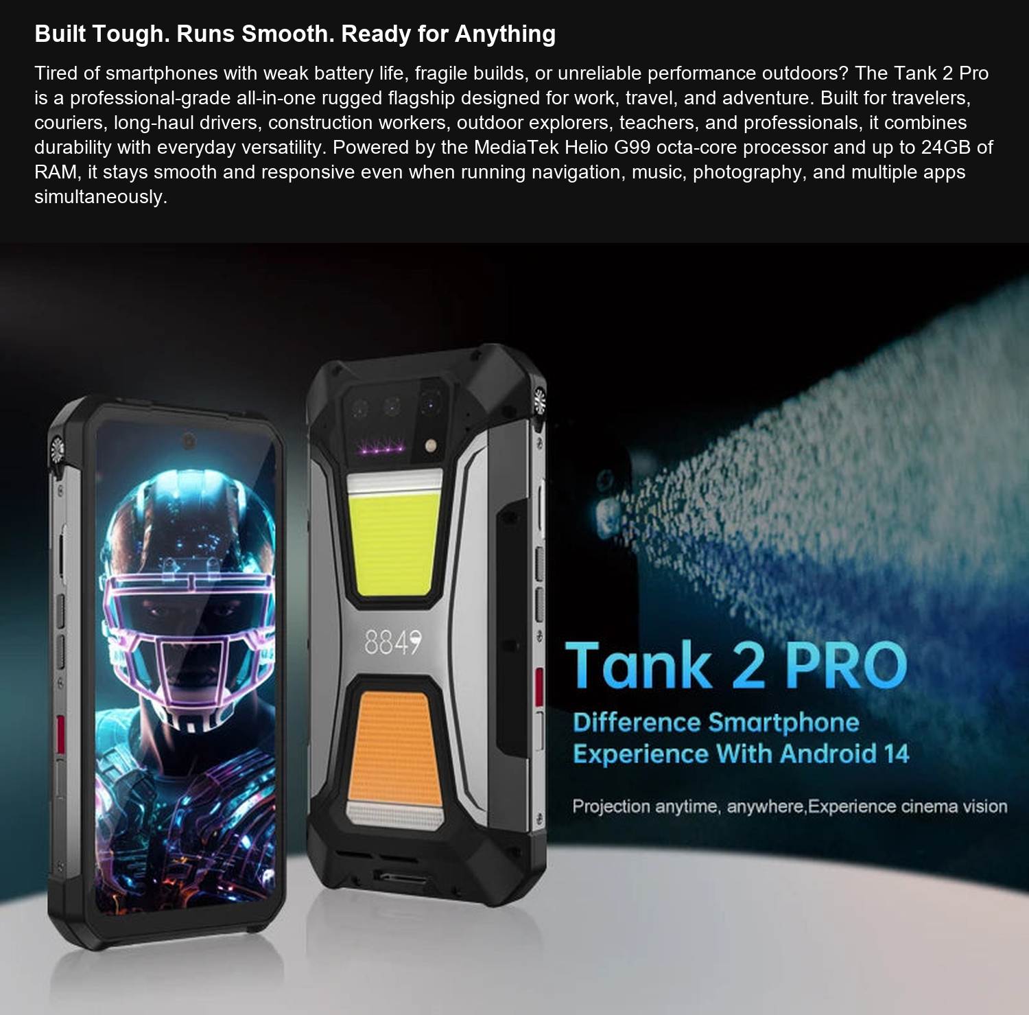 TANK 2 Pro Built Tough. Runs Smooth. Ready for Anything