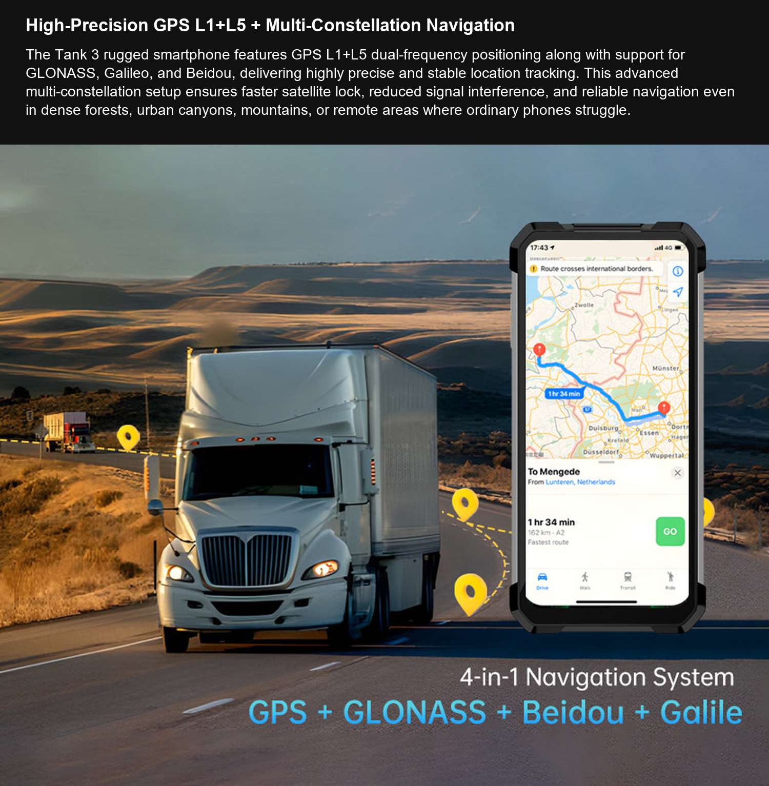 8849 TANK 3 High-Precision GPS L1+L5 + Multi-Constellation Navigation