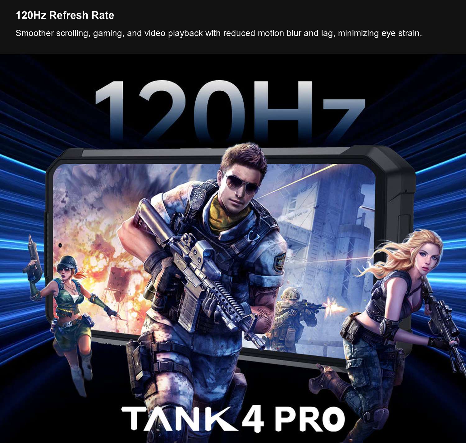 8849 TANK 4 Pro 120Hz Refresh Rate