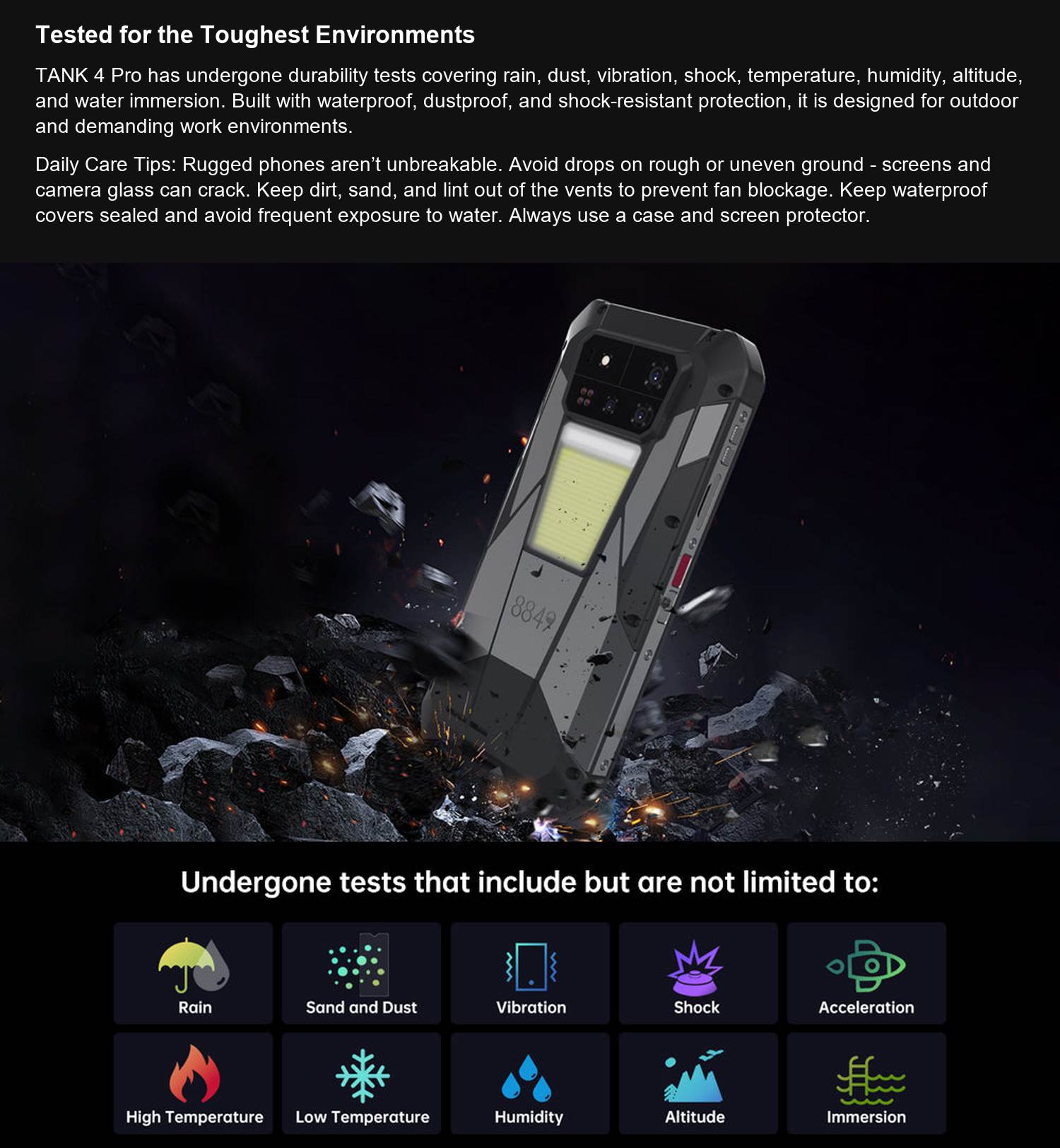 8849 TANK 4 Pro Tested for the Toughest Environments