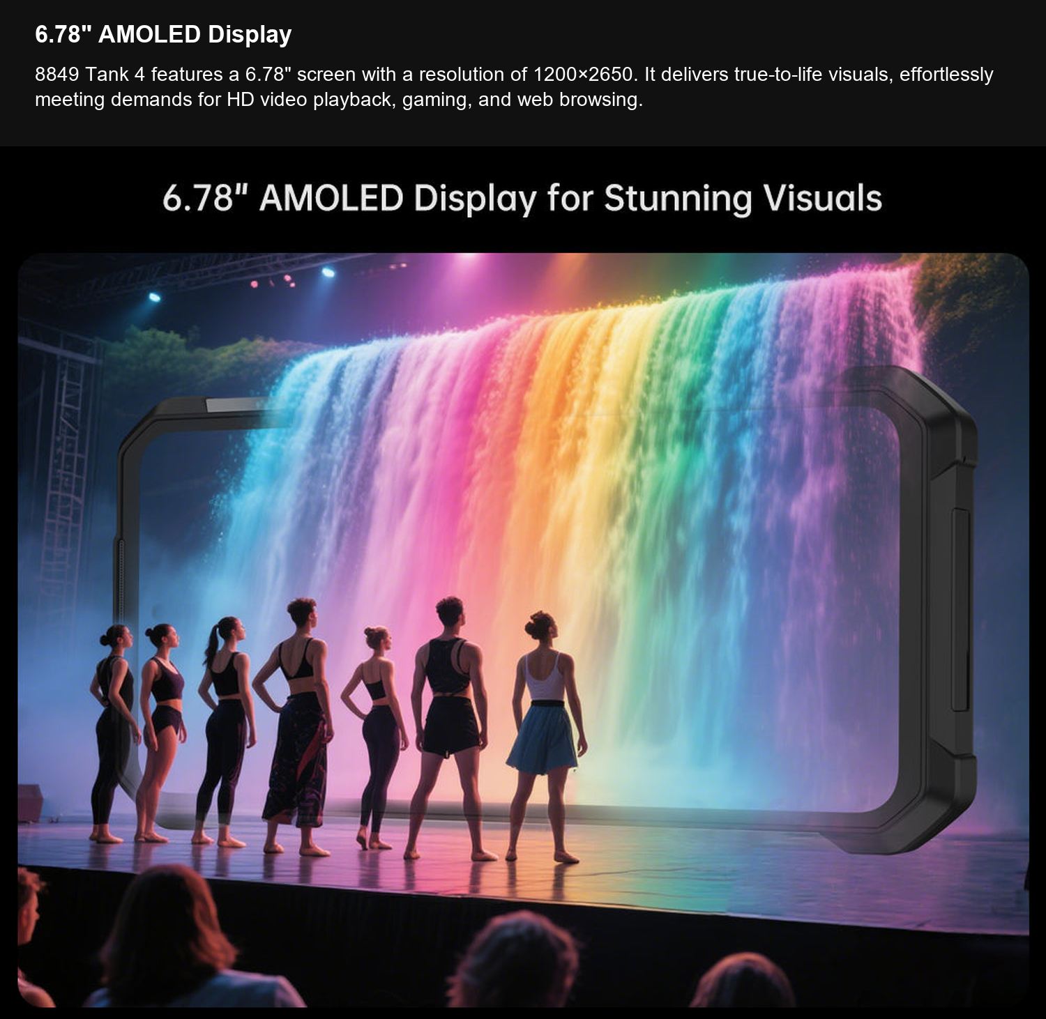 TANK 4 6.78" AMOLED Display
