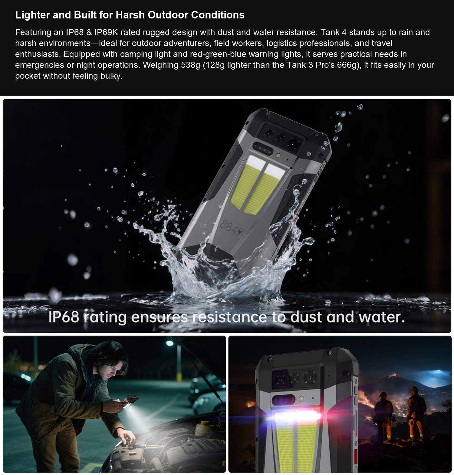 8849 TANK 4 Lighter and Built for Harsh Outdoor Conditions