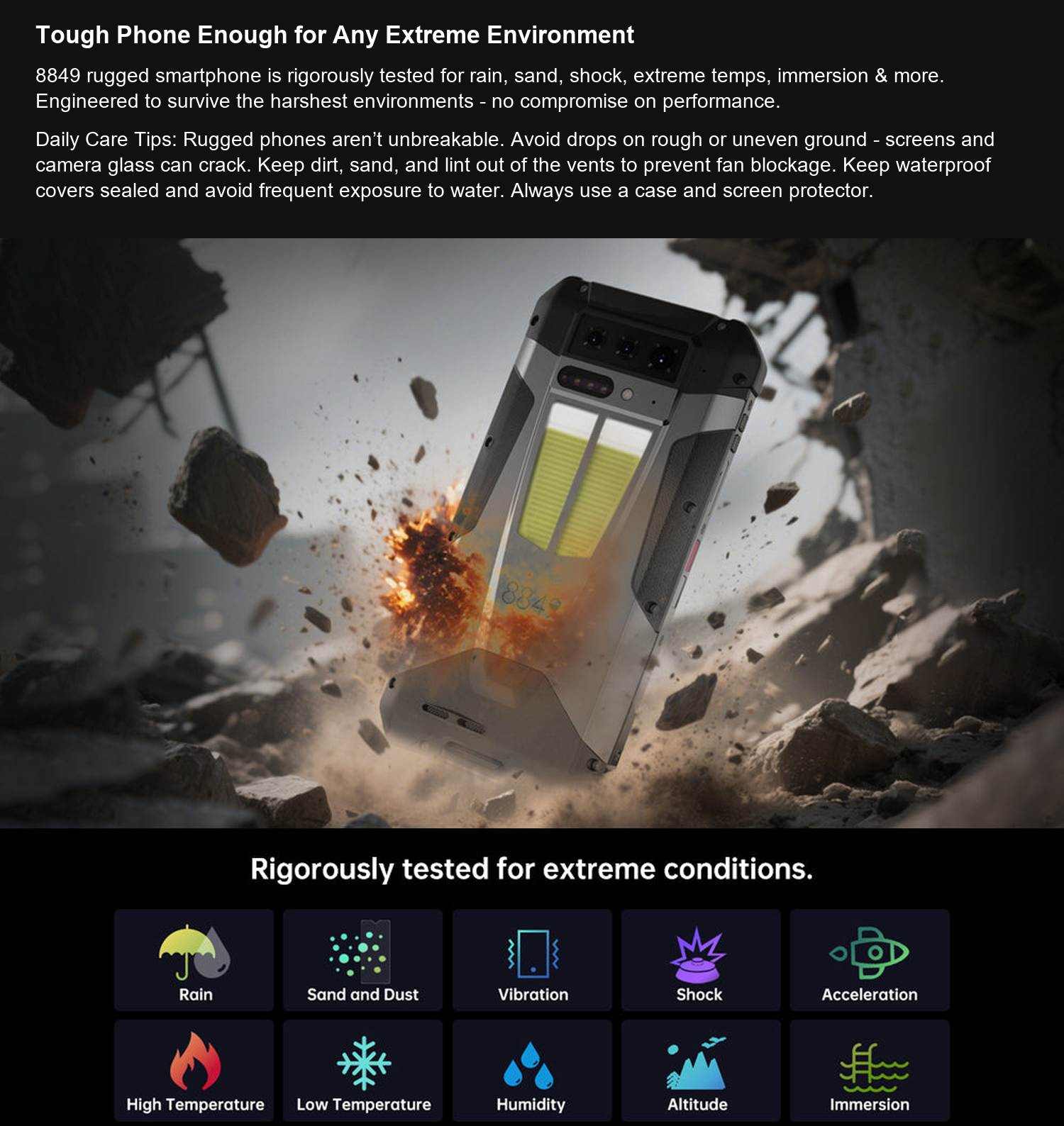 8849 TANK 4 Tough Phone Enough for Any Extreme Environment