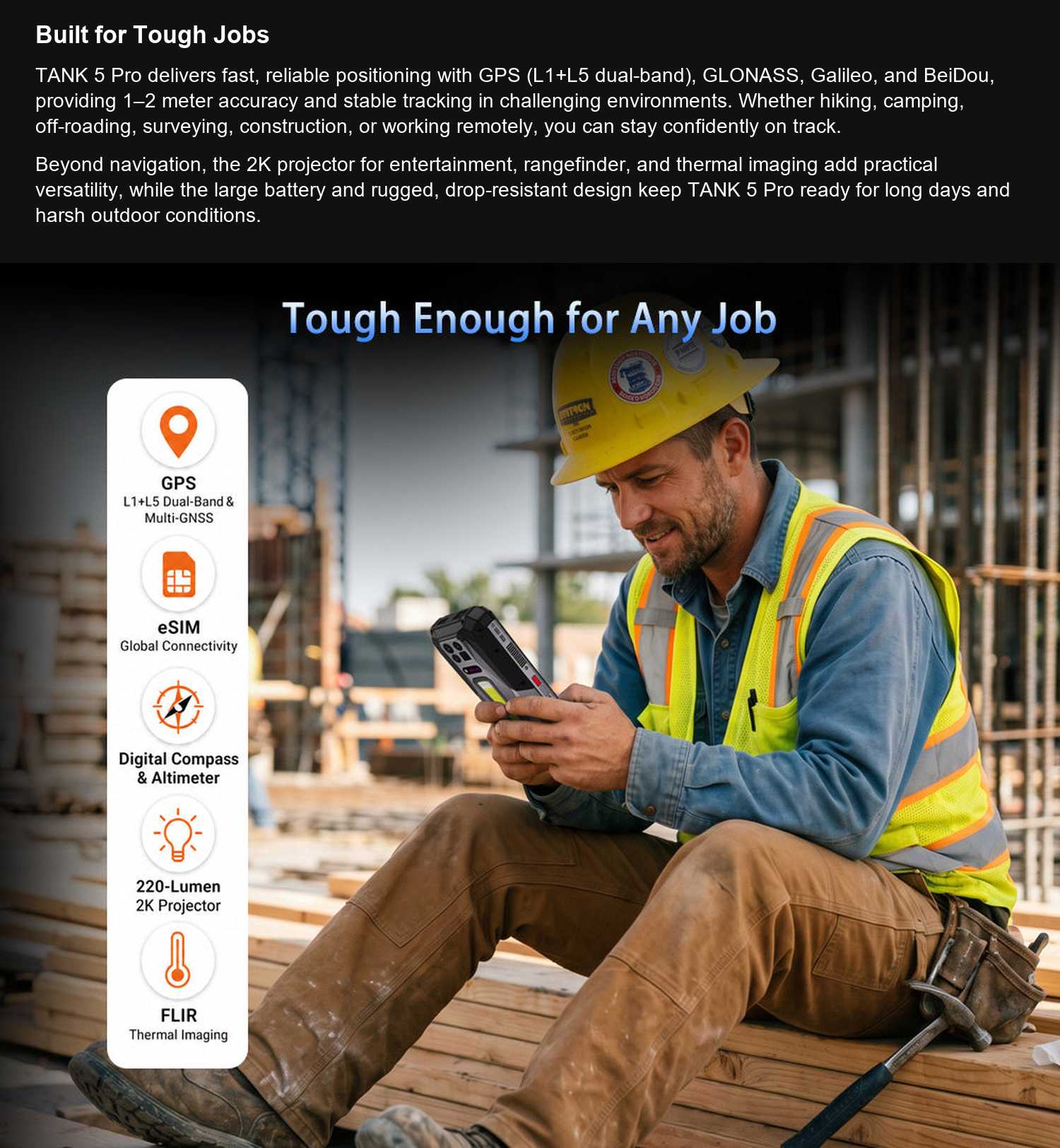 TANK 5 Pro Built for Tough Jobs