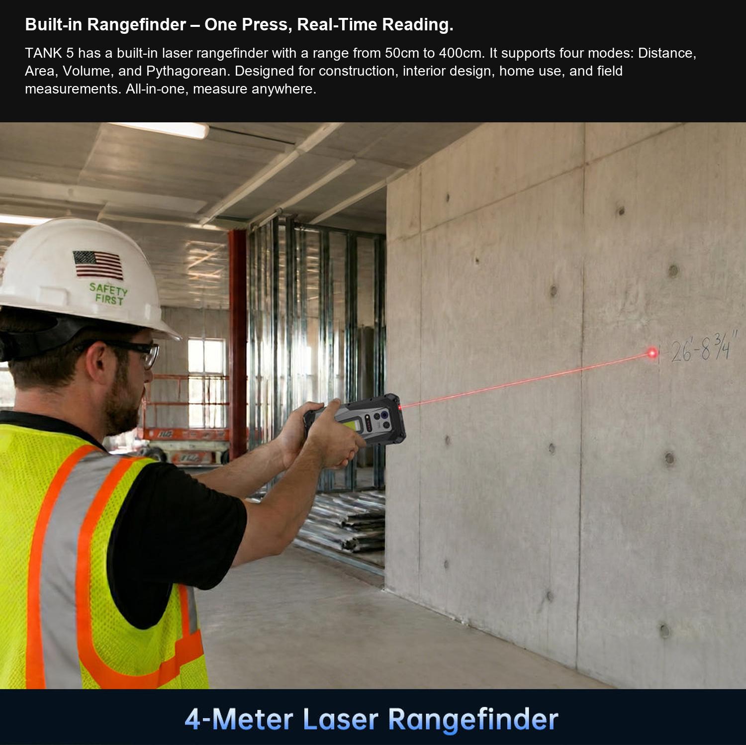 8849 TANK 5 Built-in Rangefinder – One Press, Real-Time Reading.