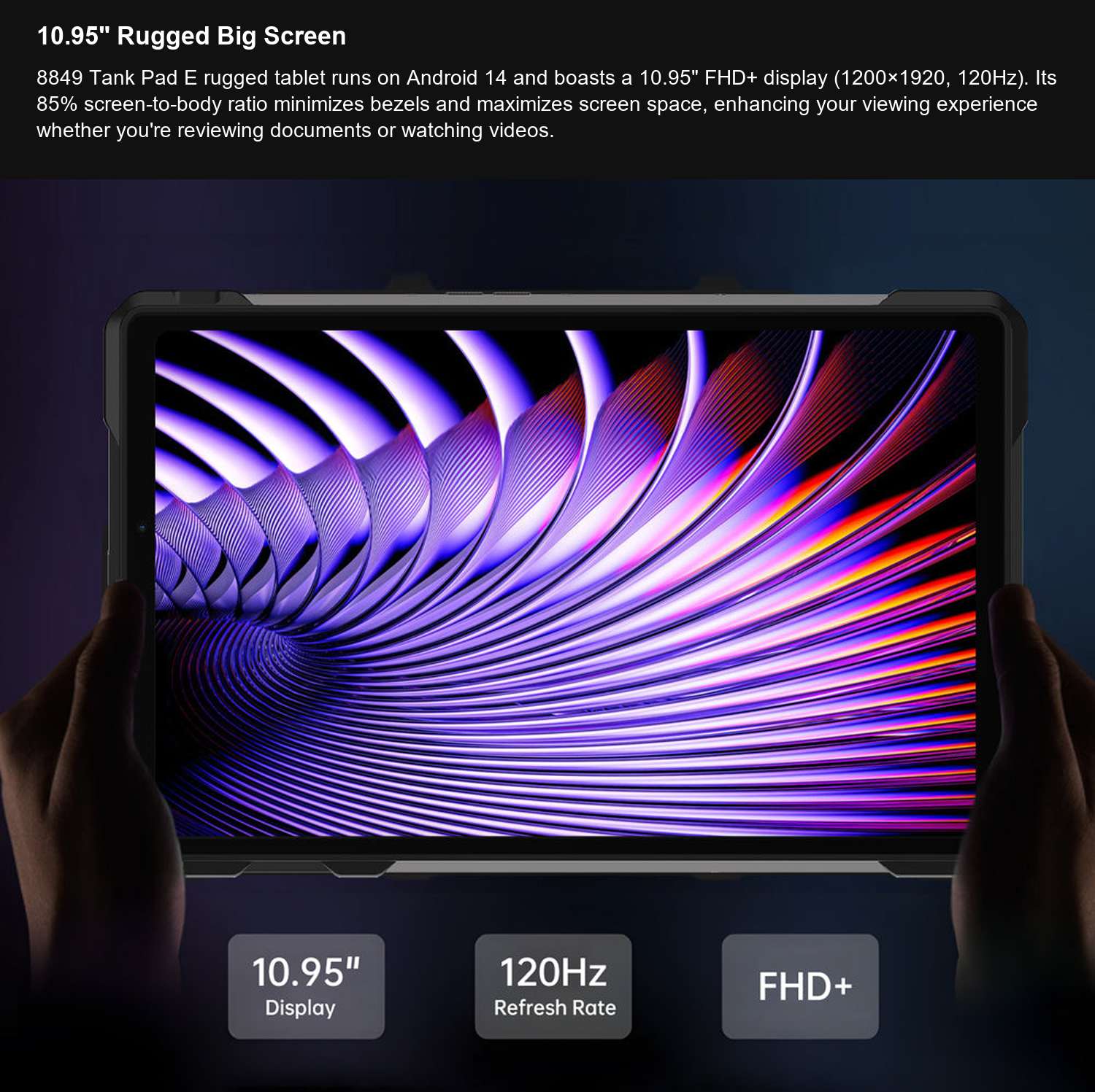 TANK Pad E 10.95" Rugged Big Screen