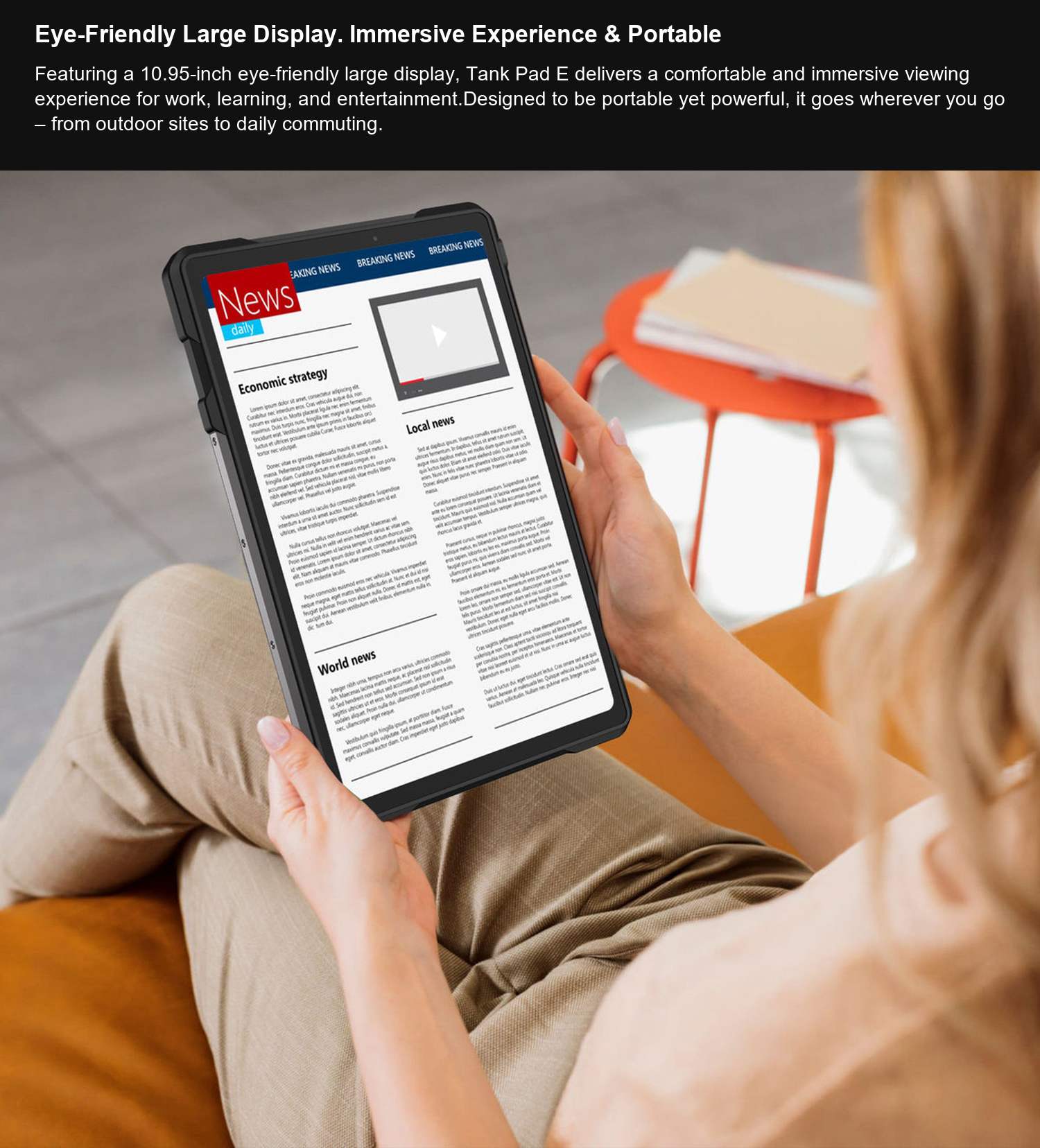 8849 TANK Pad E Eye-Friendly Large Display. Immersive Experience & Portable