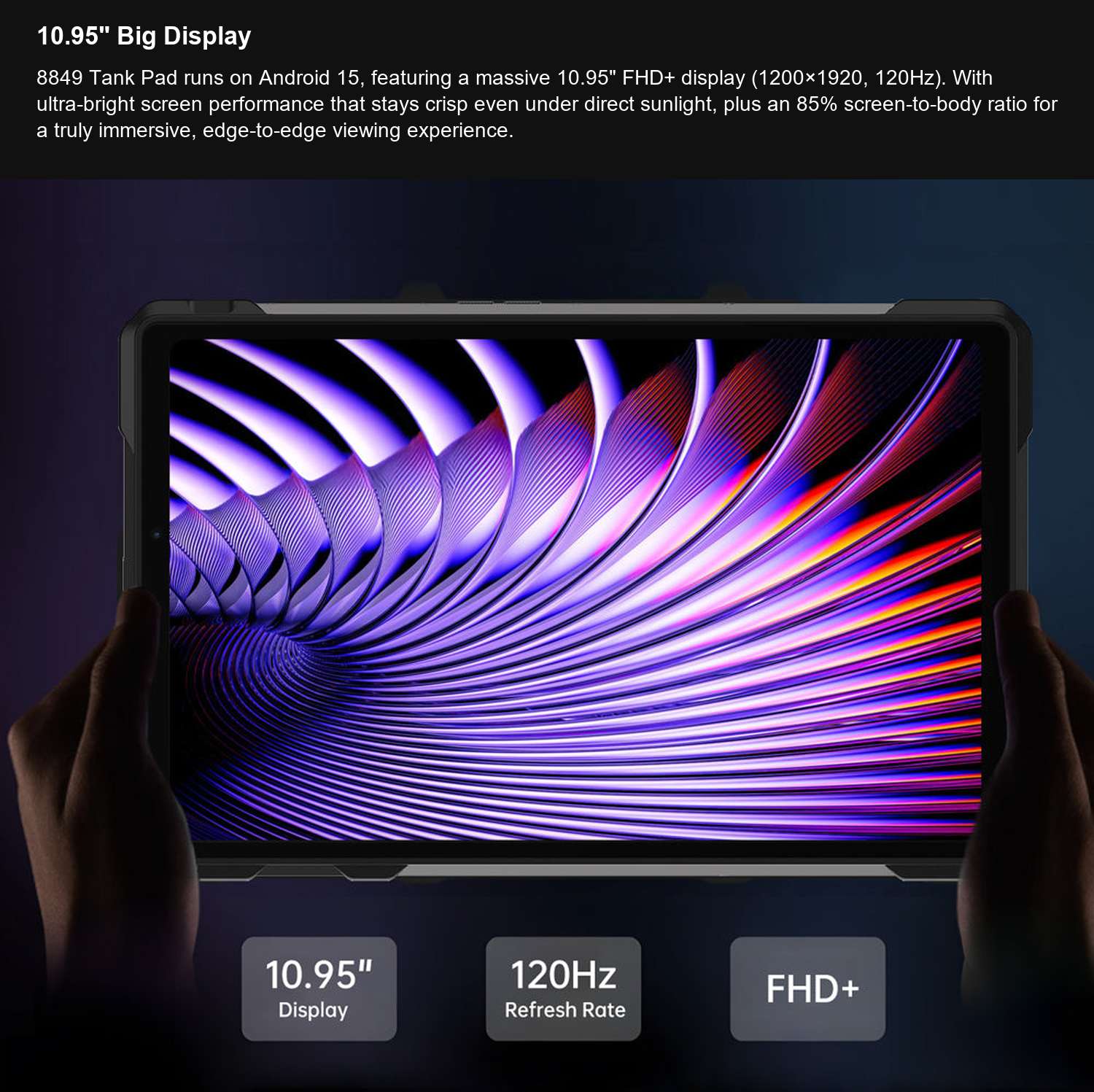 8849 TANK Pad 10.95" Big Display
