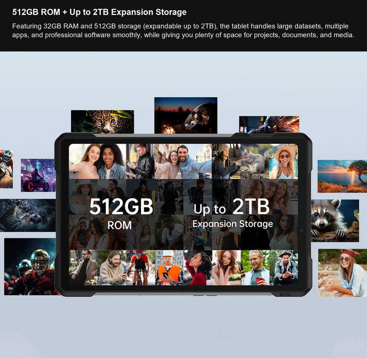 8849 TANK Pad 512GB ROM + Up to 2TB Expansion Storage