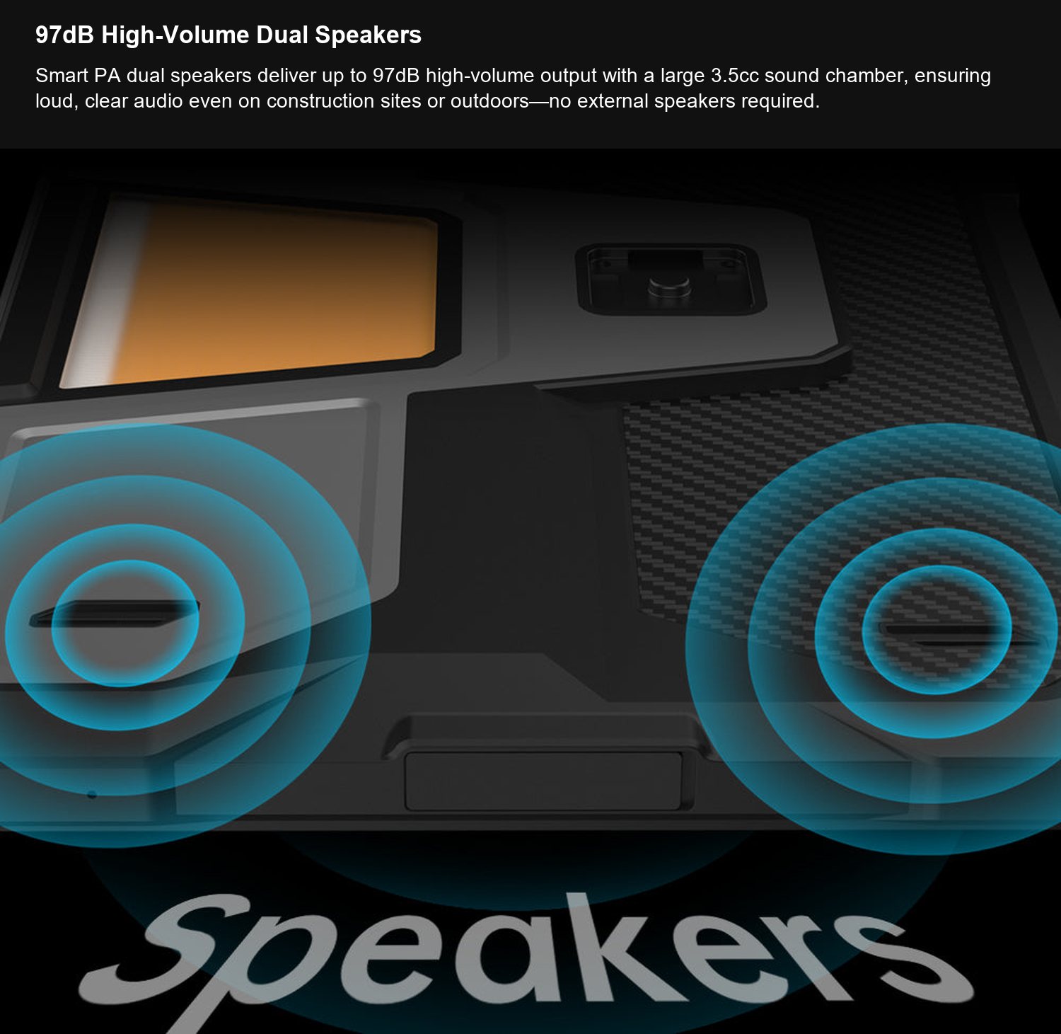 TANK Pad 97dB High-Volume Dual Speakers
