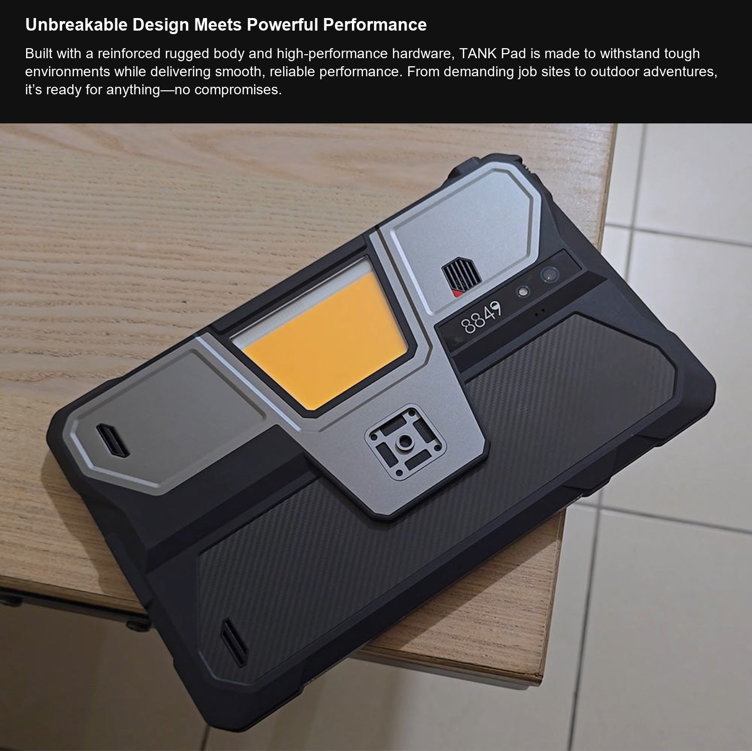 8849 TANK Pad Unbreakable Design Meets Powerful Performance