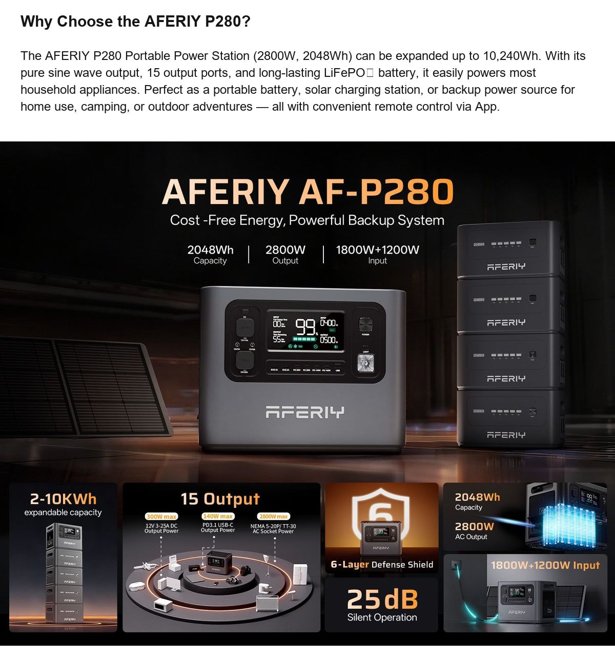 AFERIY P280 official product features 1