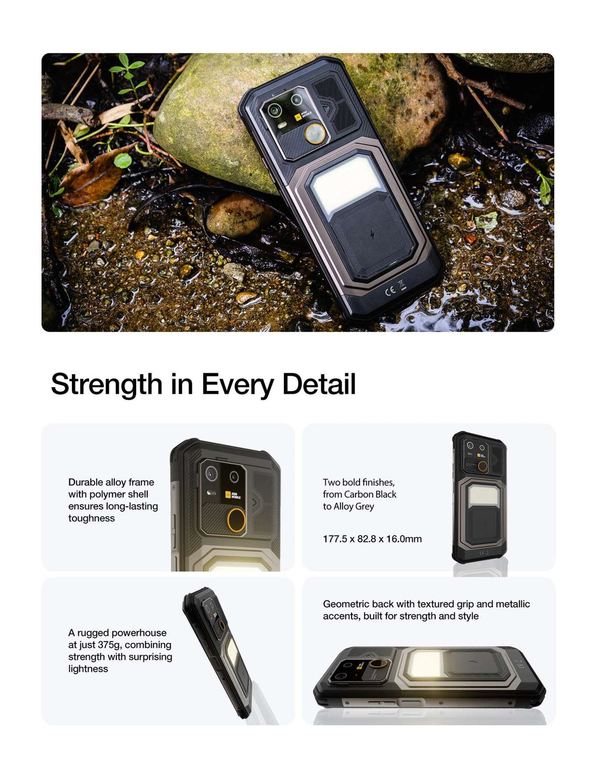 AGM G3 official product features 2