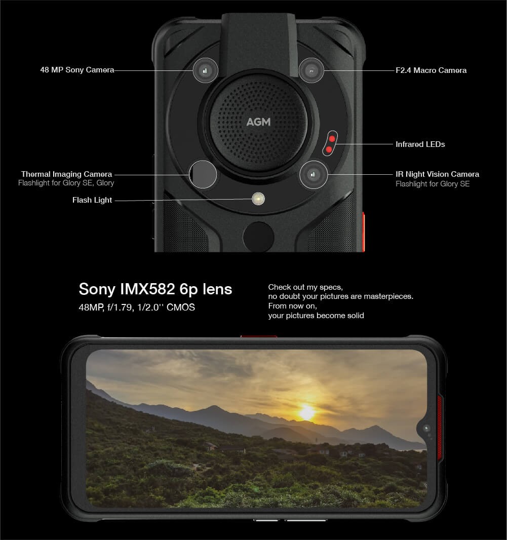 AGM Glory Pro official product features 8