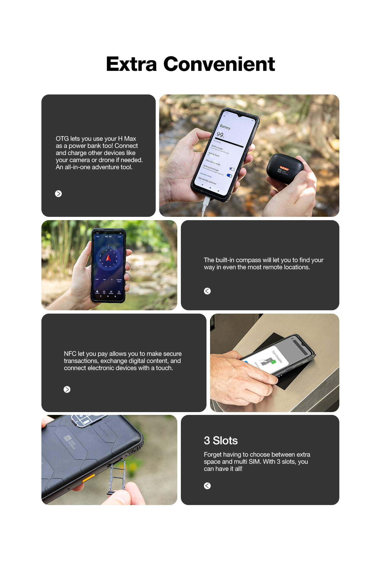 AGM H Max official product features 8