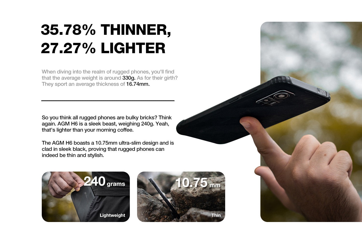 AGM H6 Lite official product features 5