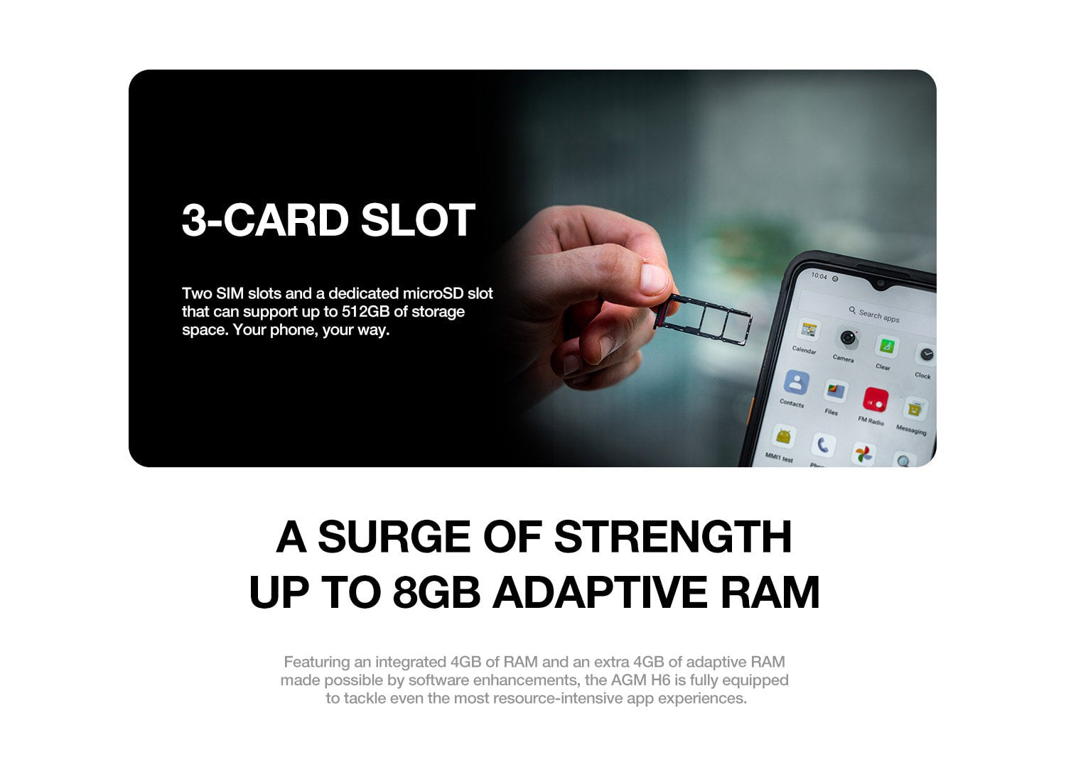AGM H6 Lite official product features 7