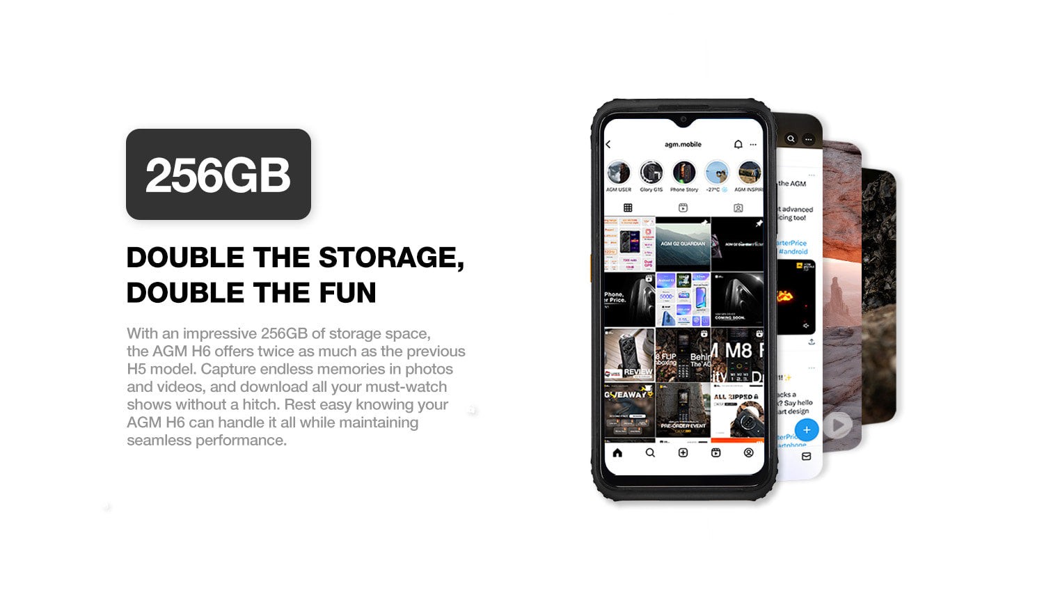 AGM H6 official product features 6