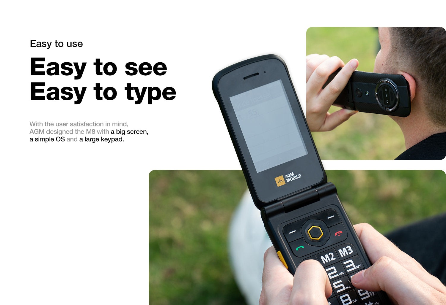 AGM M8 Flip official product features 7