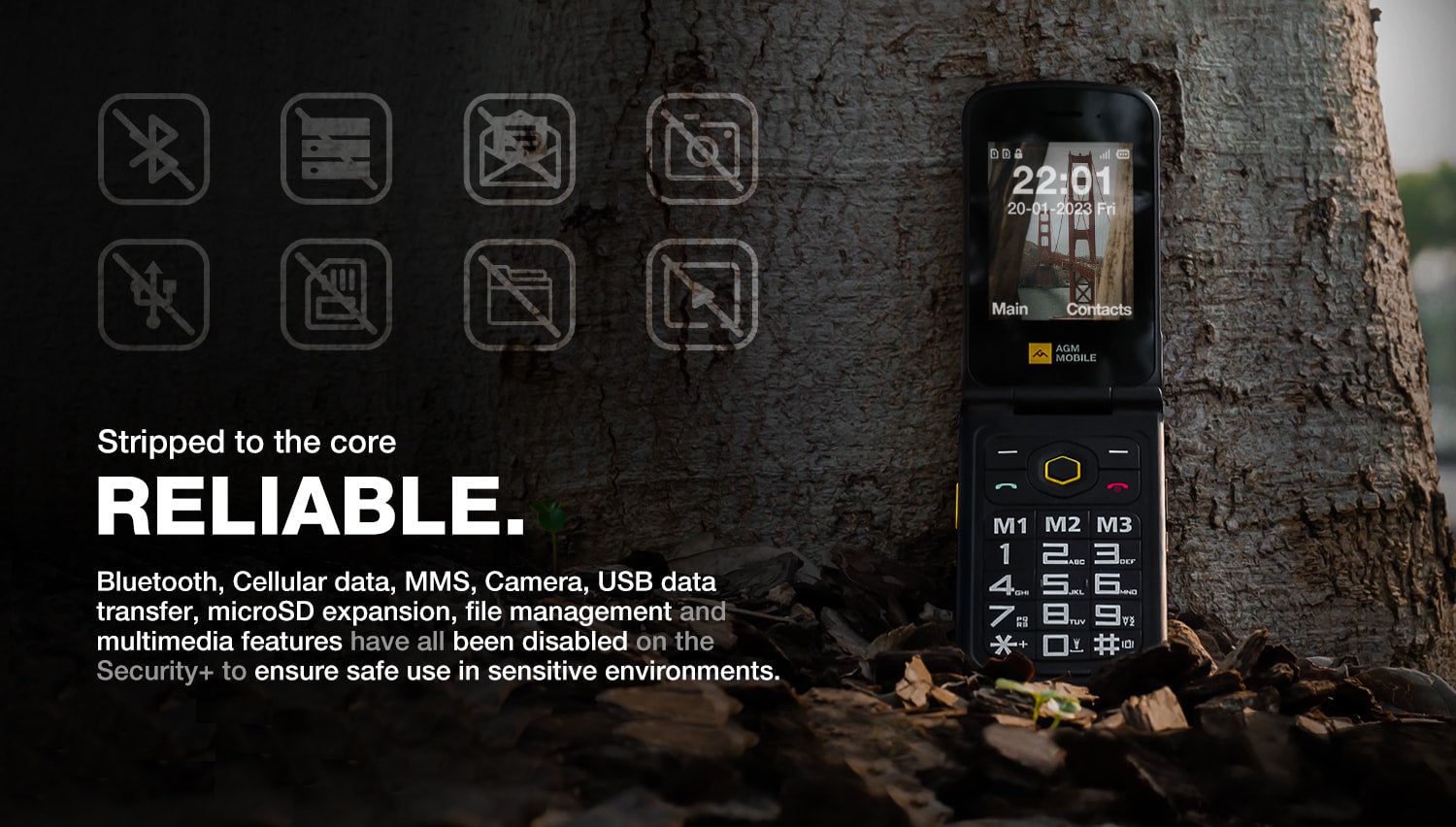 AGM M8 Flip Security+ official product features 4