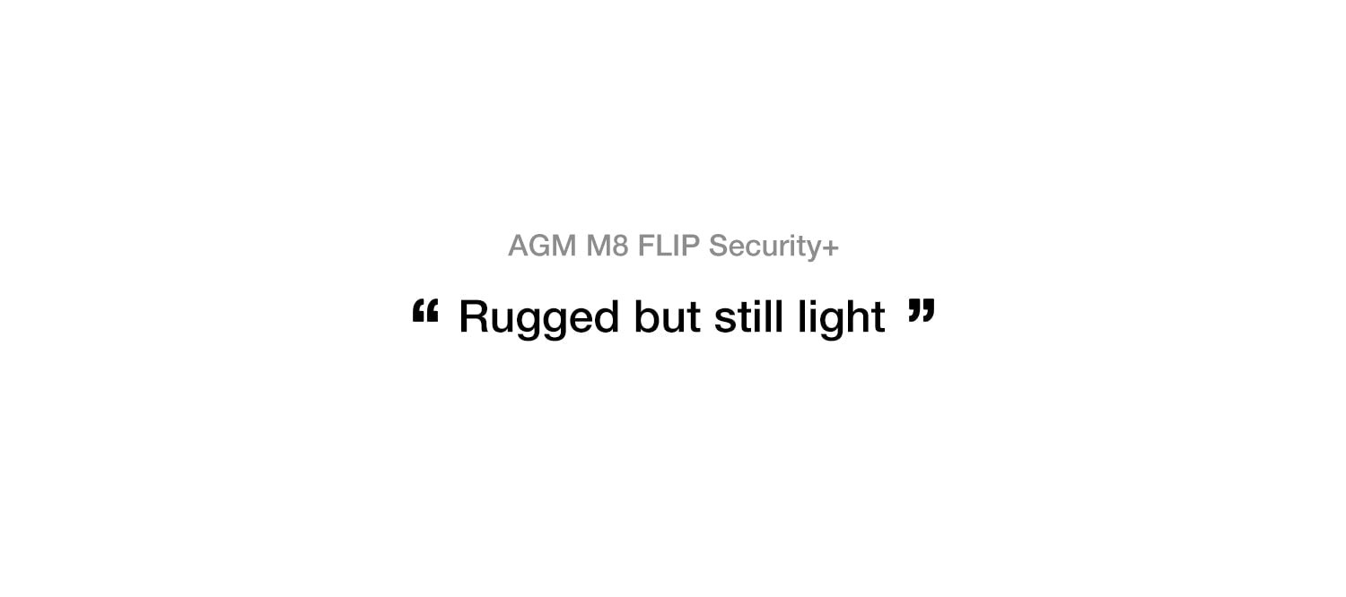 AGM M8 Flip Security+ official product features 9