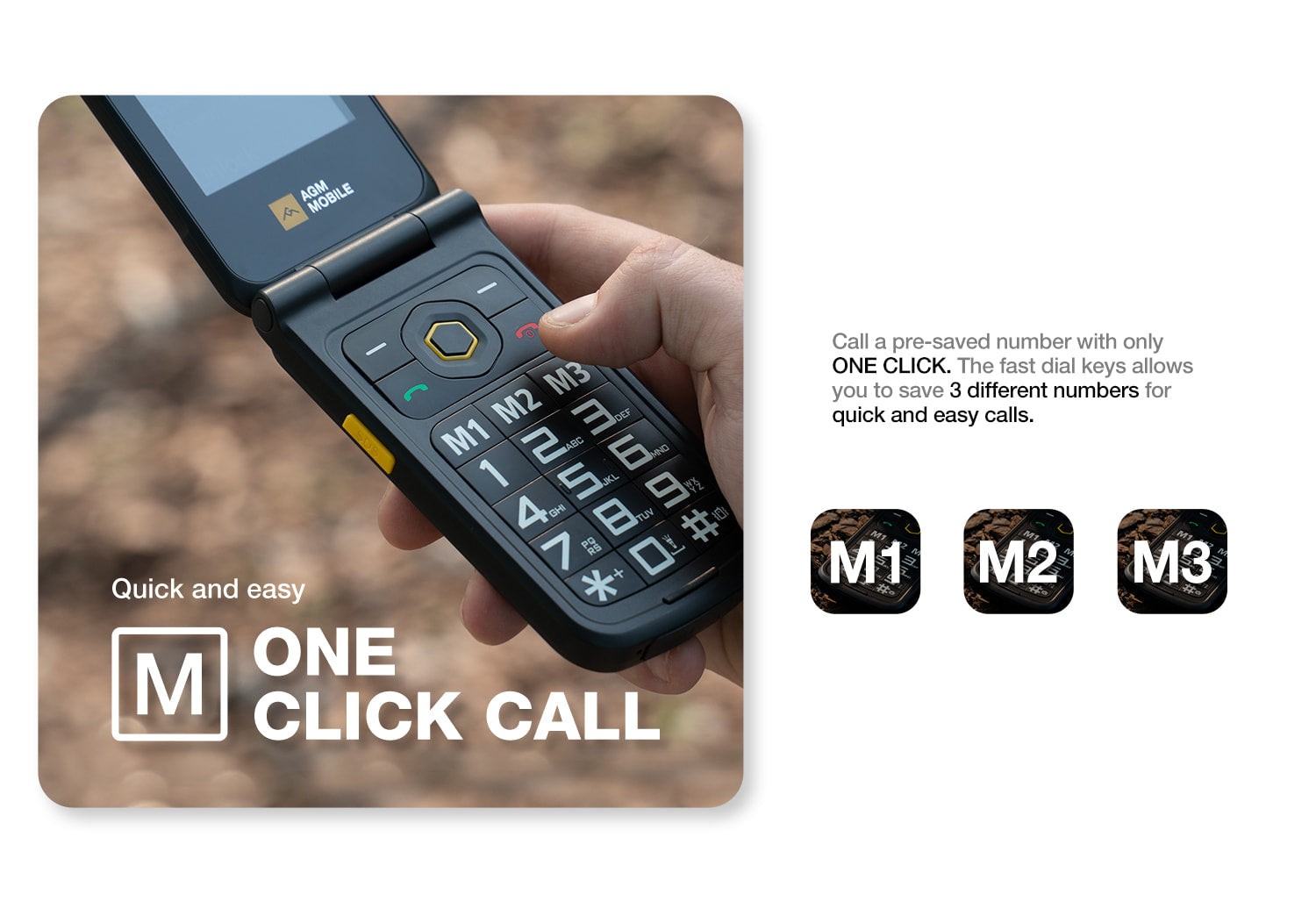 AGM M8 Flip Security+ official product features 15