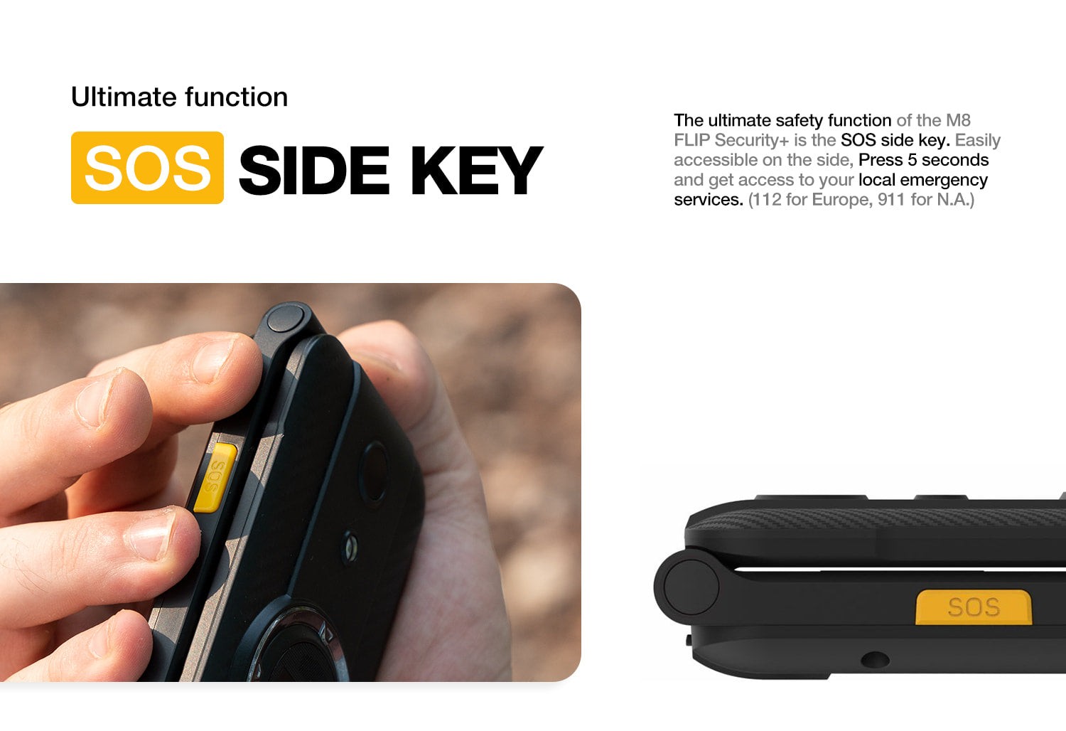 AGM M8 Flip Security+ official product features 16