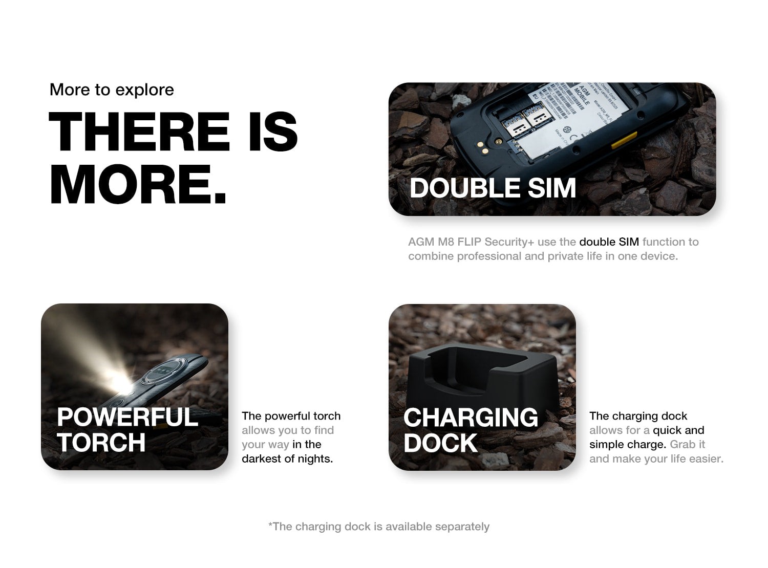 AGM M8 Flip Security+ official product features 21