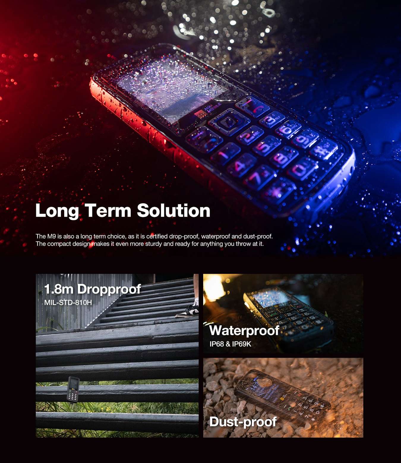 AGM M9 official product features 2