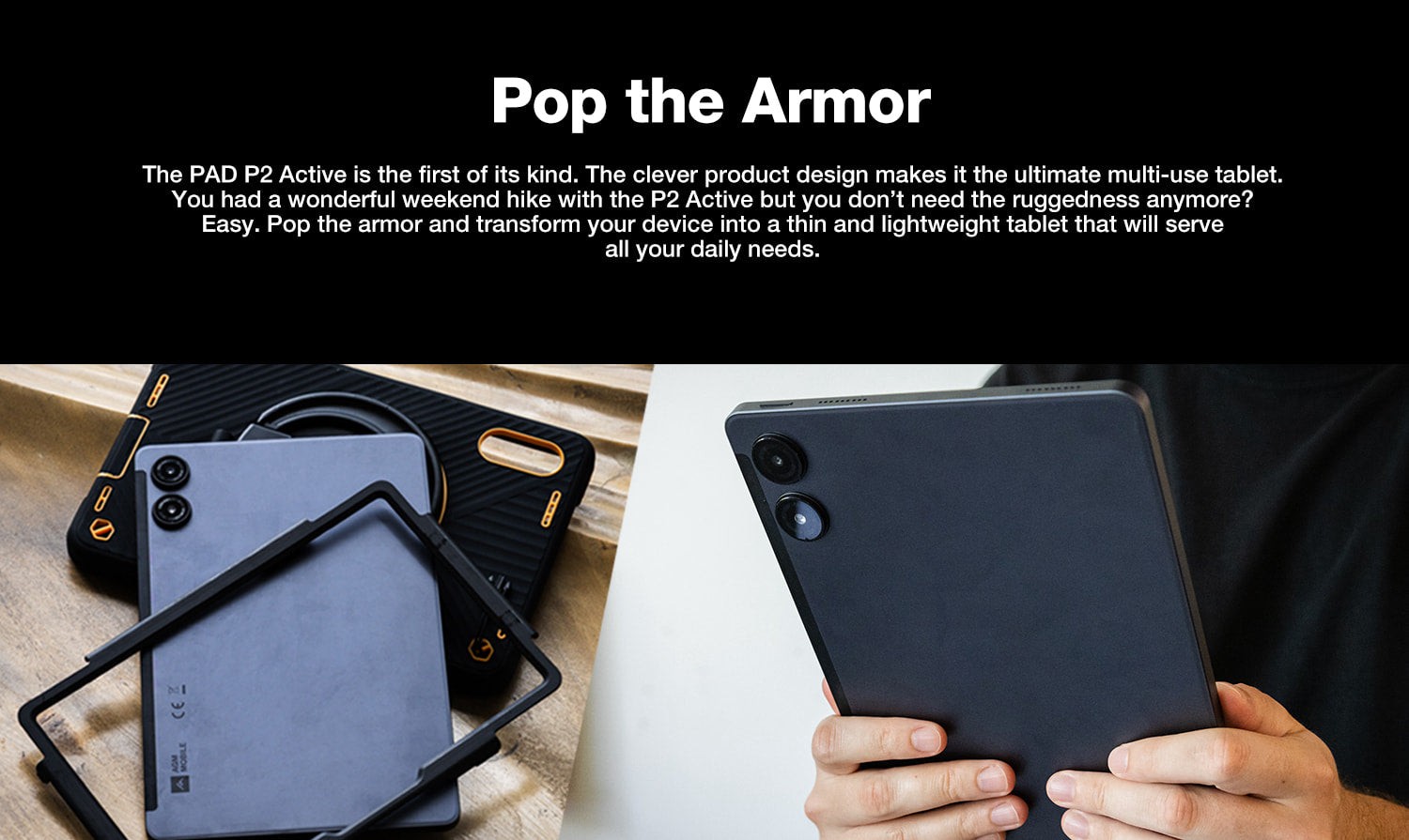 AGM PAD P2 Active official product features 3