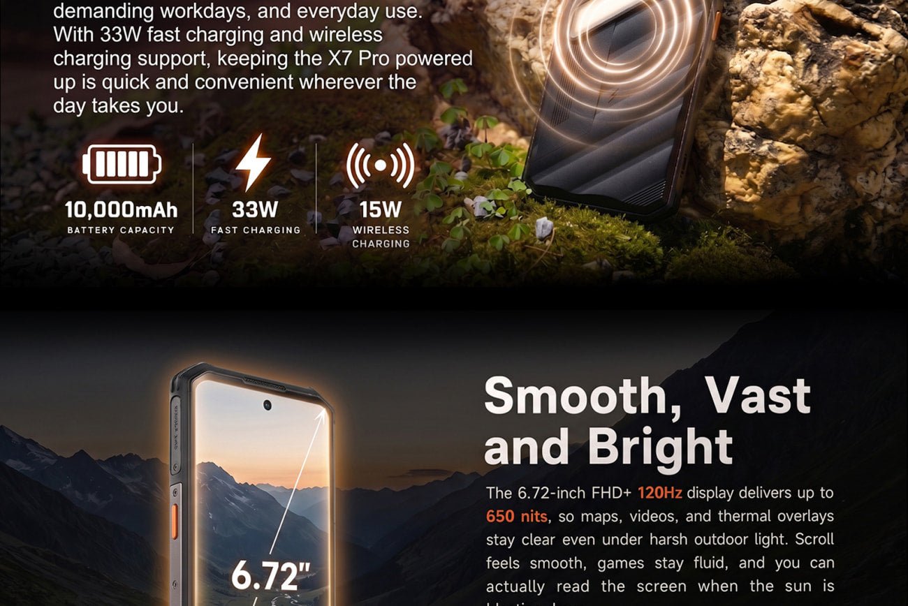 AGM X7 Pro official product features 5