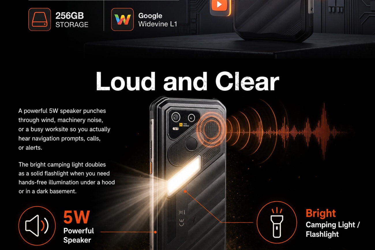 AGM X7 Pro official product features 8