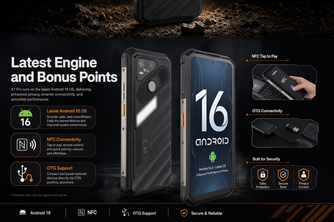 AGM X7 Pro official product features 9