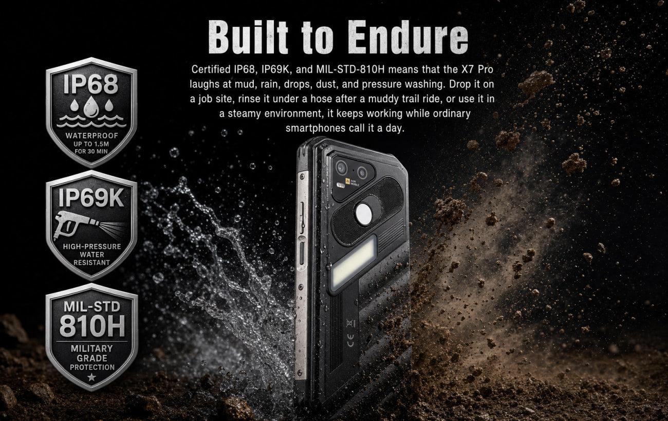 AGM X7 official product features 2