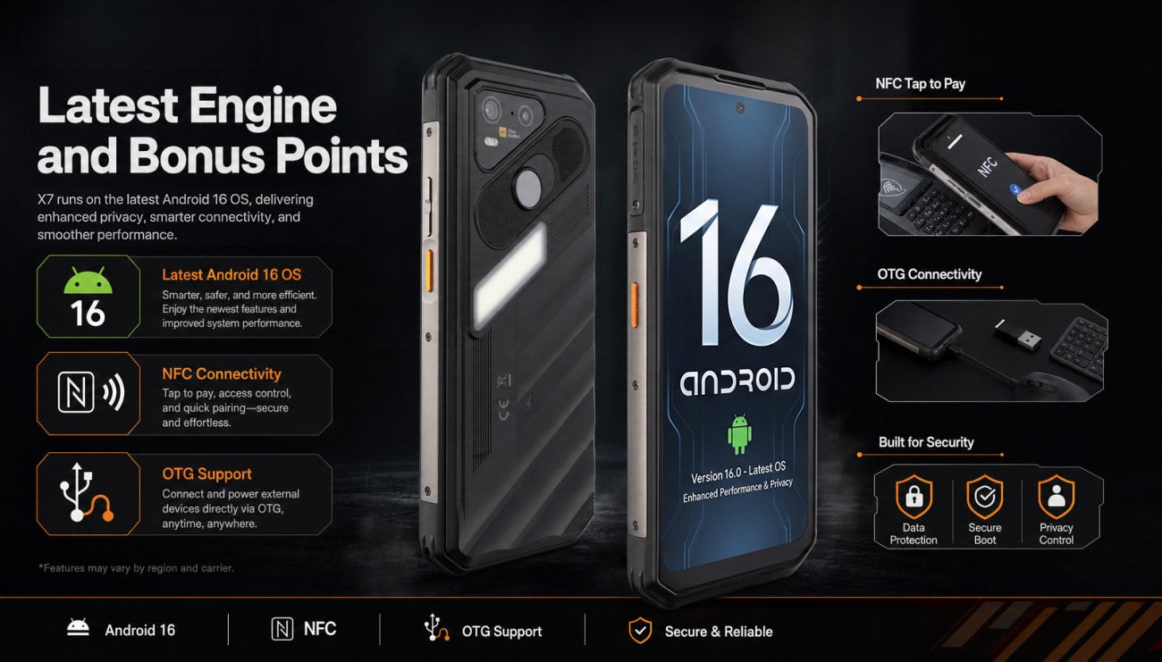 AGM X7 official product features 9
