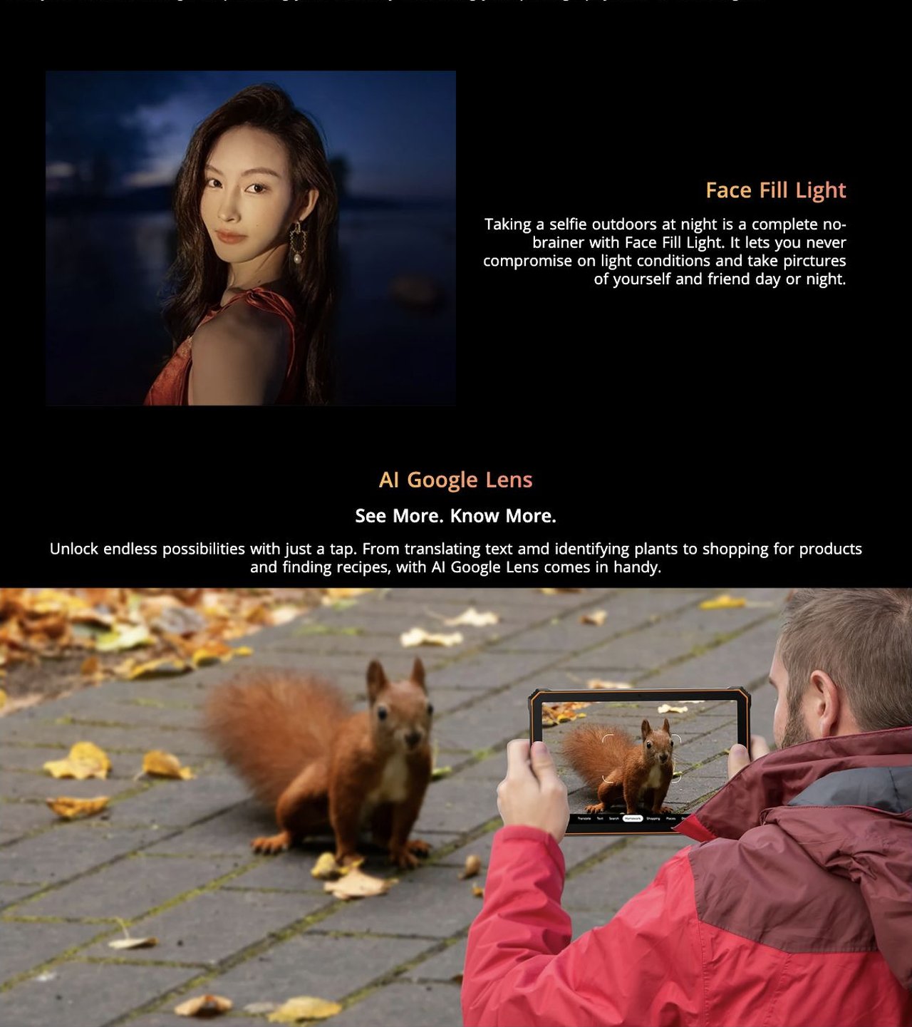 Pro
Elevate Your Photography Skills
Capture professional-grade shots with ease using the Pro Mode on Active 10 Pro, which allows you to have full control over your camera setting