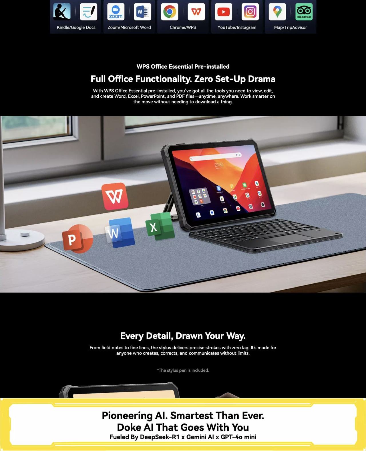 Store More. Game Harder.
Extinct Lag. Shatter Limits.
Power Through. No Slowdowns
Up to 48GB LPDDR5 RAM
1:2 RAM Expansion(16GB Physical + 32GB Virtual)
45%
Faster Response &
Smoo