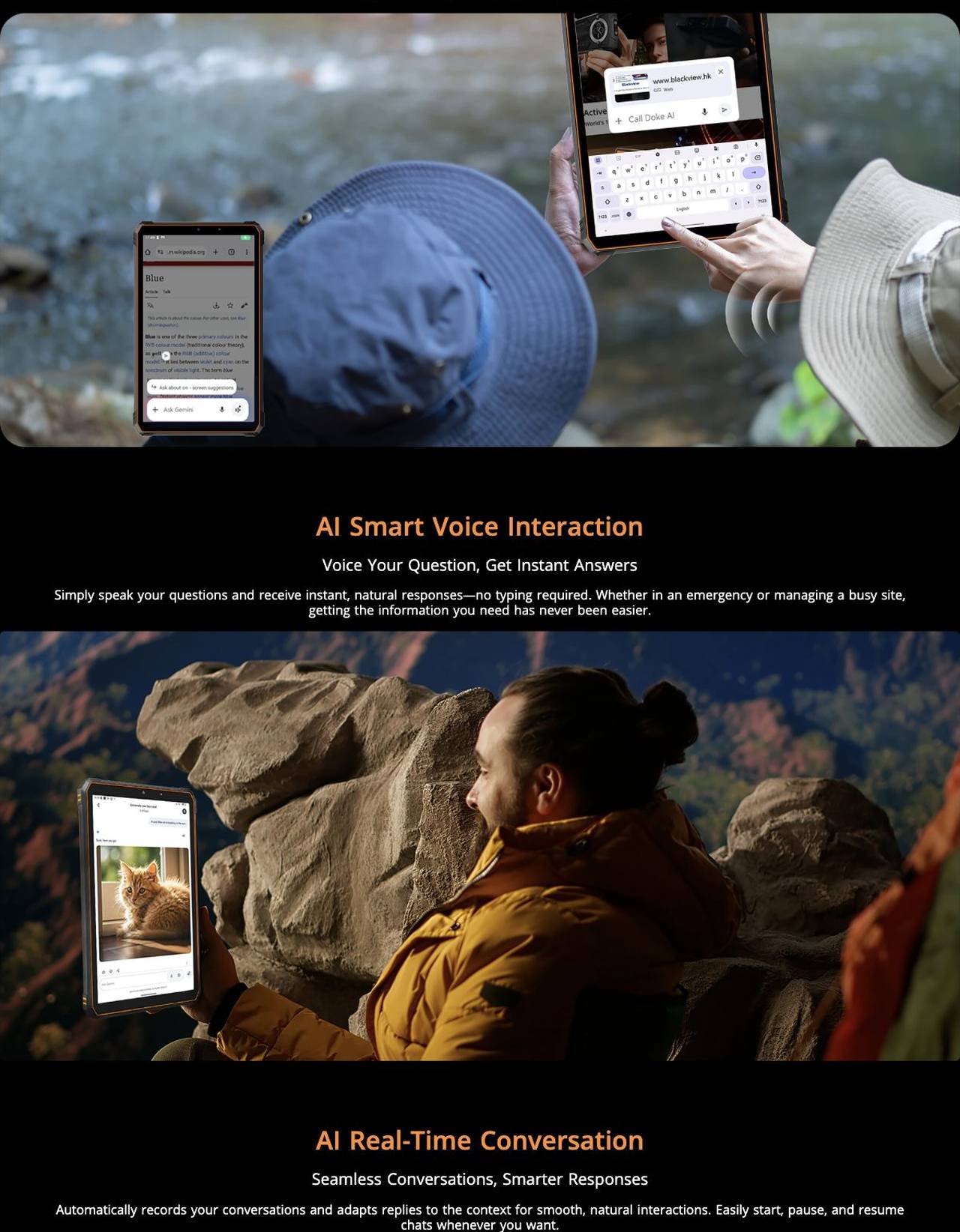 Blackview Active 5 AI Full-Screen Smart Assistance
Instant Answers, Instant Insights
Activate Gemini, tap "Ask About Screen Content", and instantly get answers about anything on your display. Skip