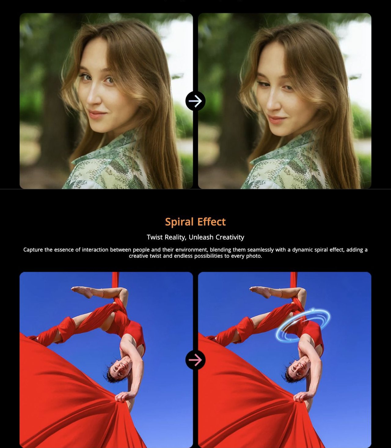 Animate
Turn Still Photos into Living Memories
Bring your photos to life by simulating details like blinking, smiling, and head movements. Watch your memories become vivid and fu