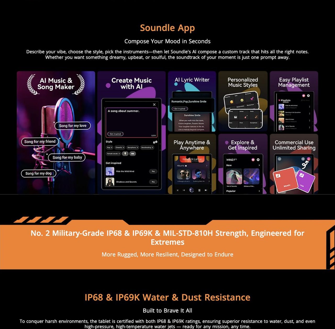 Soundle App
Compose Your Mood in Seconds
Describe your vibe, choose the style, pick the instruments—then let Soundle's AI compose a custom track that hits all the right notes. Wh