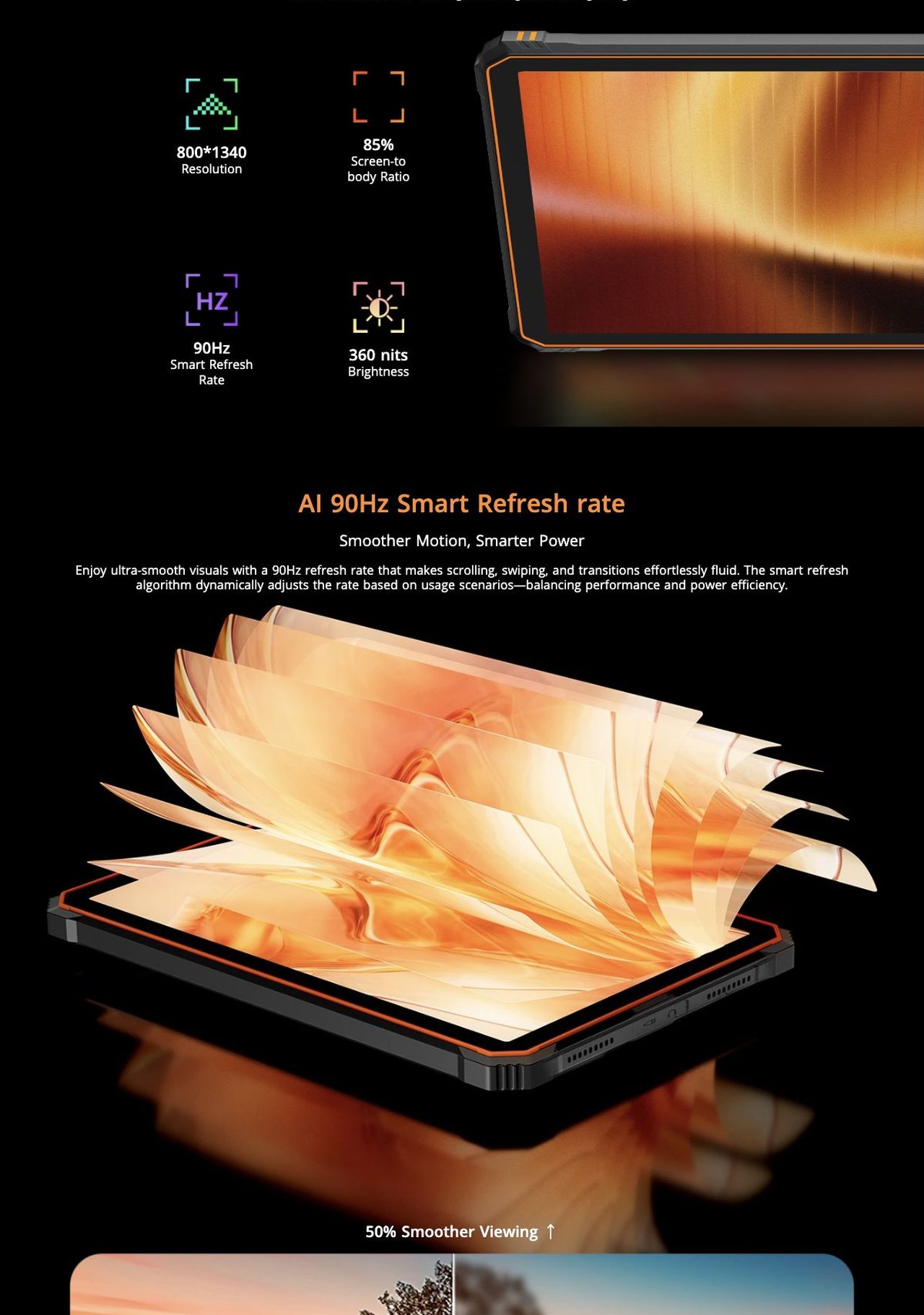 8.68" Compact IPS Screen
Small Size, Big Vision
The 8.68-inch IPS HD screen offers compact size for easy portability, wide viewing angles, and vivid color display, ensuring comfo