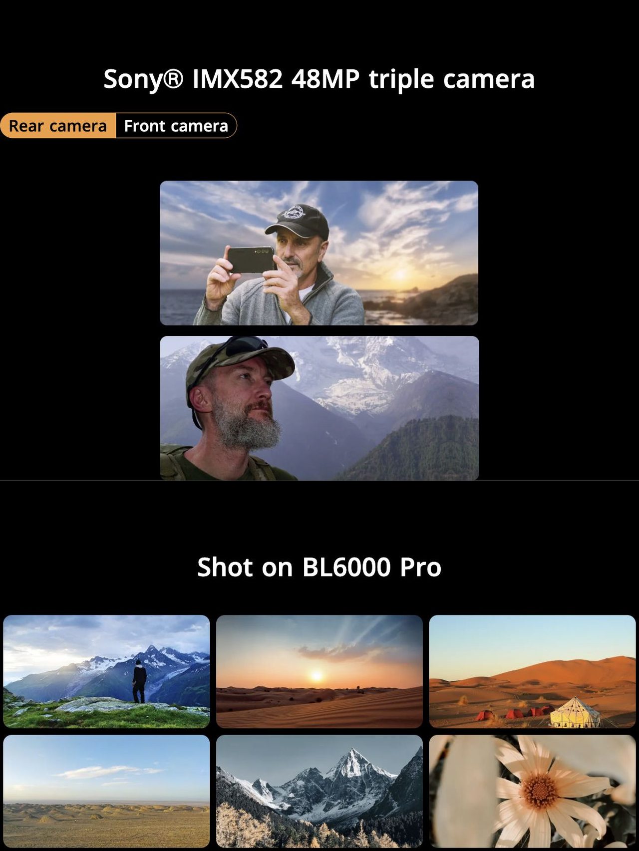 Blackview BL6000 Pro Sony® IMX582 48MP triple camera
Rear camera Front camera
 

Shot on BL6000 Pro

PortraitColor

Introduce the new Portrait mode - let it artfully grey the
background for a studio-st