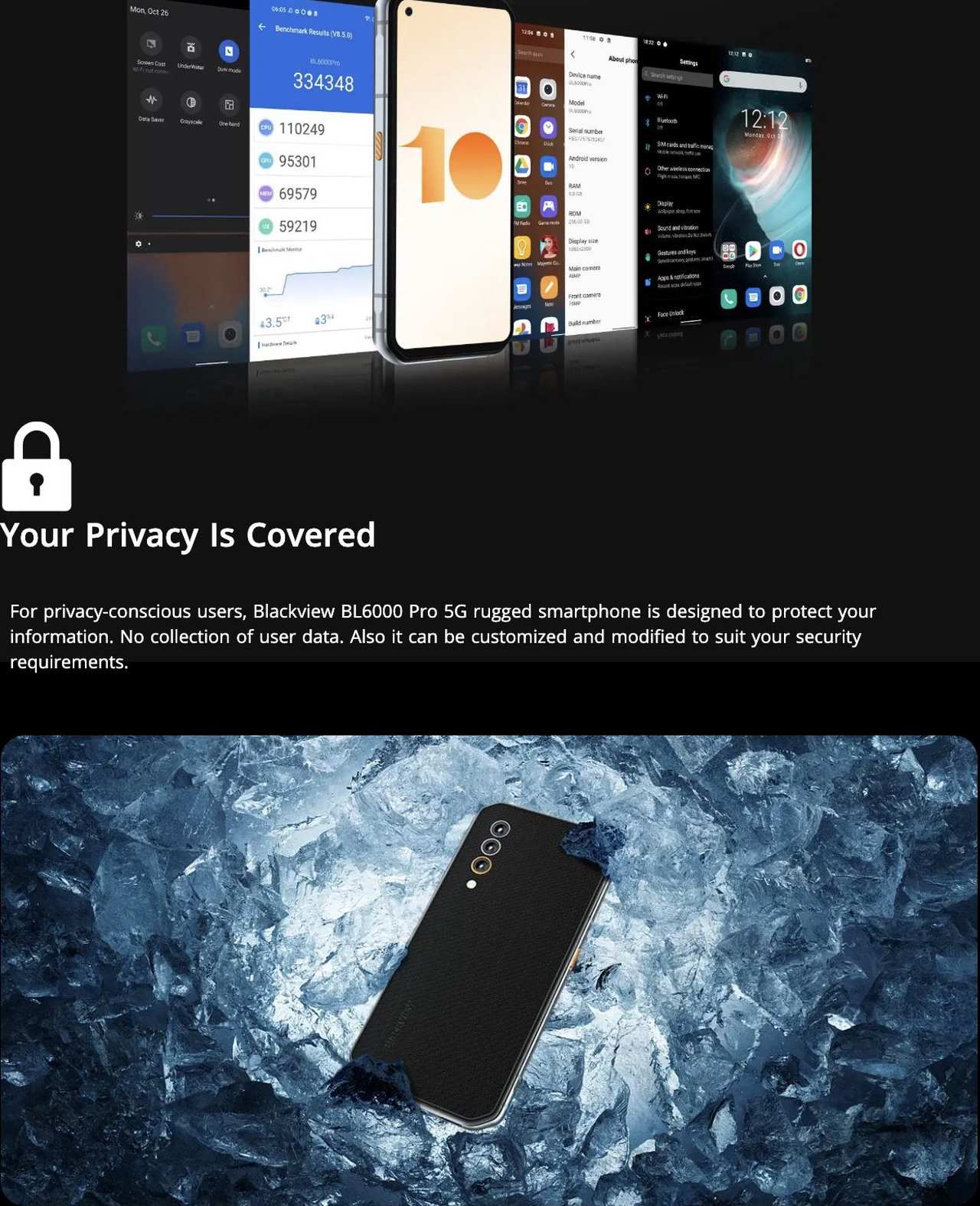 As Natural As Breathing

Android 10 OS is smart(Ready for Android 11 now), swift and efficient with user-friendly features: minimalistic UI, exquisite iconography, intuitive Naviga