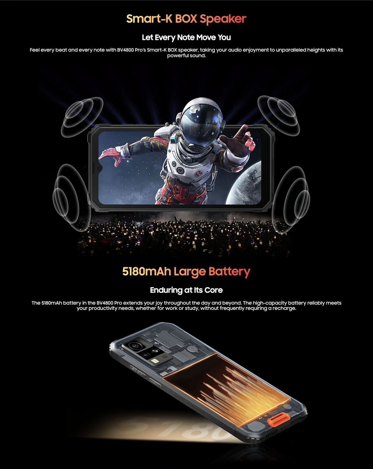 Blackview BV4800 Pro 6.56-inch Display
Indulge in the Visual Feast
With a large 6.56-inch screen and a solid, calm look, the intrepid BV4800 Pro boasts an 83% screen-to-body ratio for excellent pictu