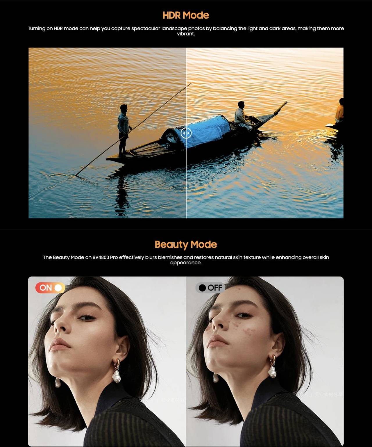 Panorama Mode
The panoramic mode on the BV4800 Pro surpasses the field of view of regular lenses, allowing you to capture a wider perspective and obtain more complete and comprehe