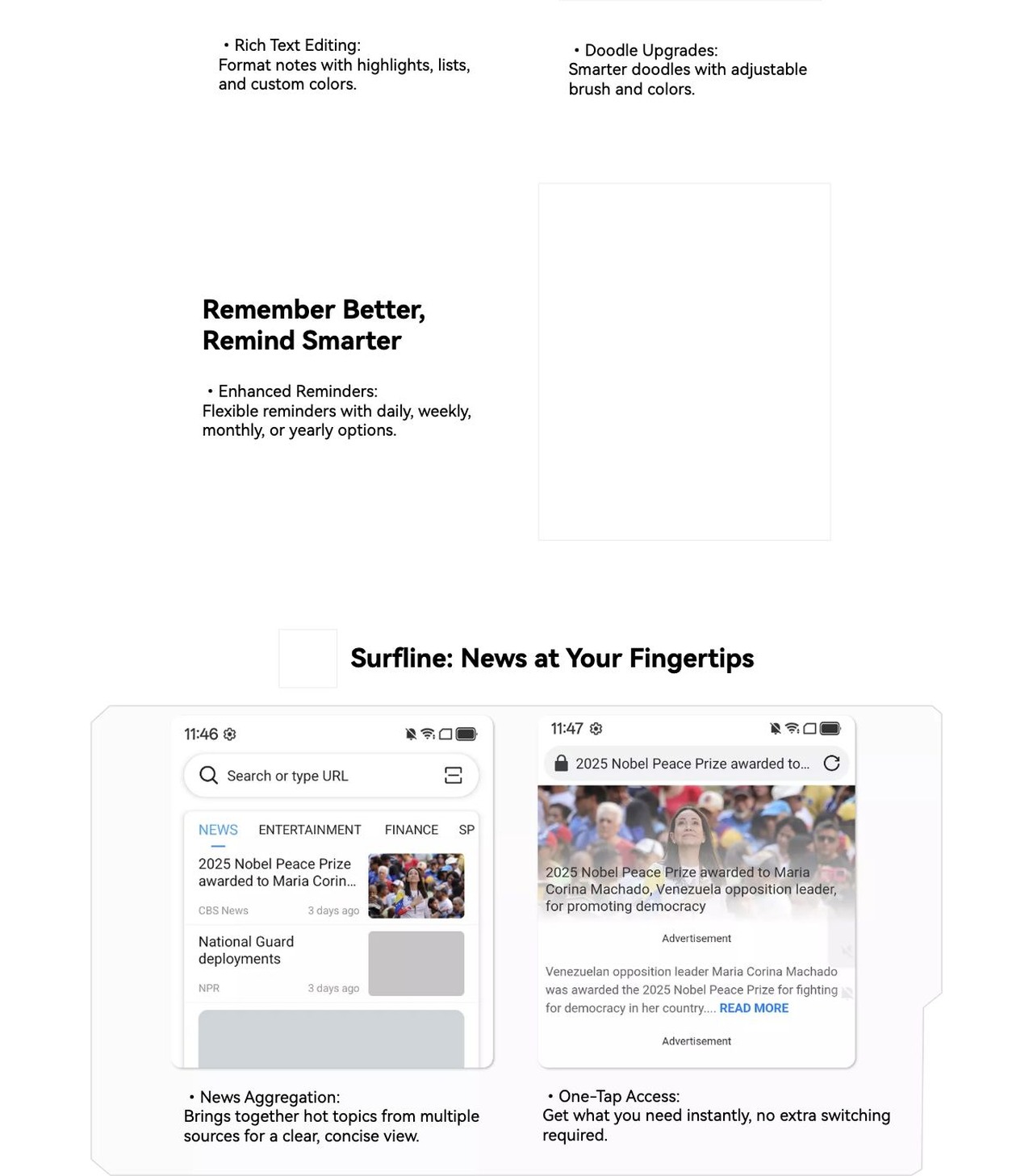 Blackview FORT 2 Write Freely. Find Easily. Keep Safely
Notebook 3.0 in DokeOS 5.0 is faster, smarter, and more organized—with better search, management, and reminders.
Find Faster, Organize Smarte