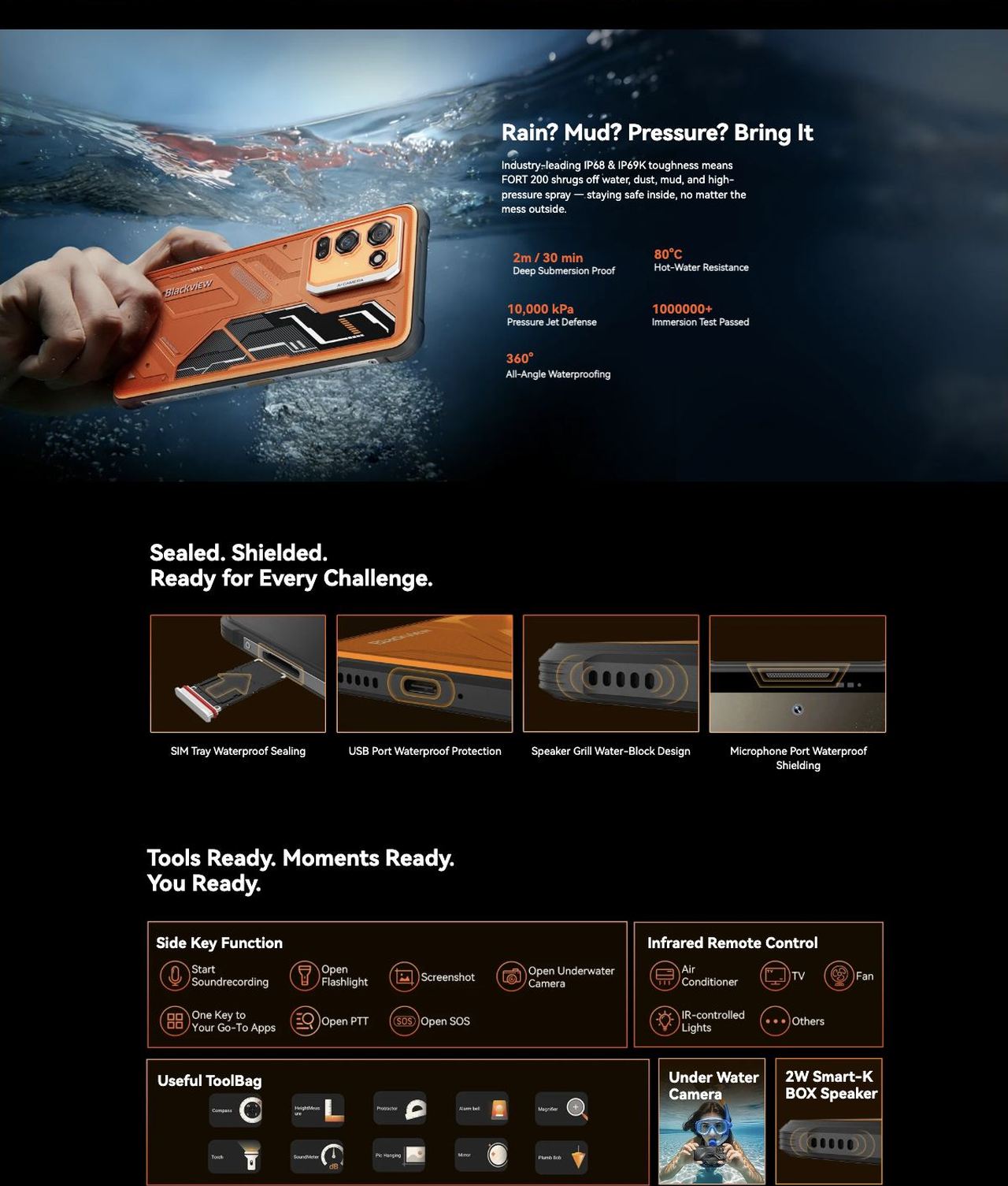 Blackview FORT 200 The Next-Gen 108MP
Rugged Imaging Flagship
Slim in Hand. Sharp in Vision. Ready for the Unknown.
Go Light. Go Bold. Go FORT
Modern Armor Aesthetics
See the style and feel the balan