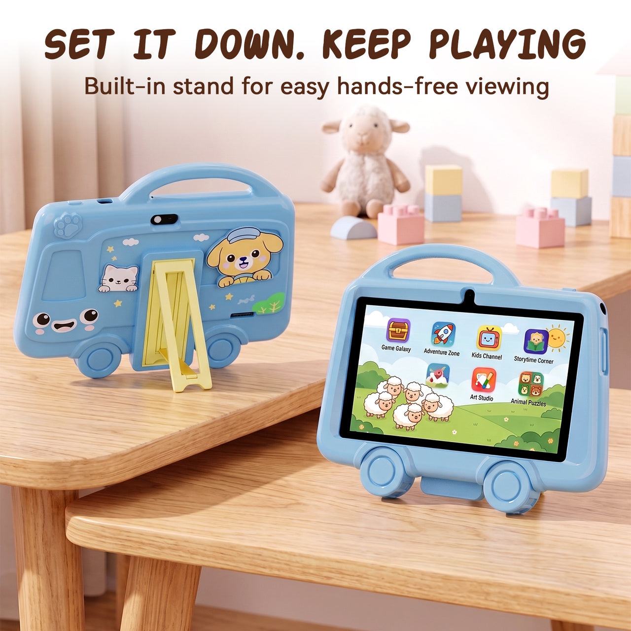 Blackview K8 Kids Tablets built-in viewing stand